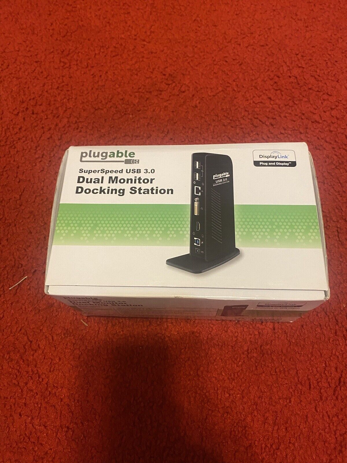Plugable Universal Dual Monitor Docking Station USB 3.0 - UD-3900 New open box
