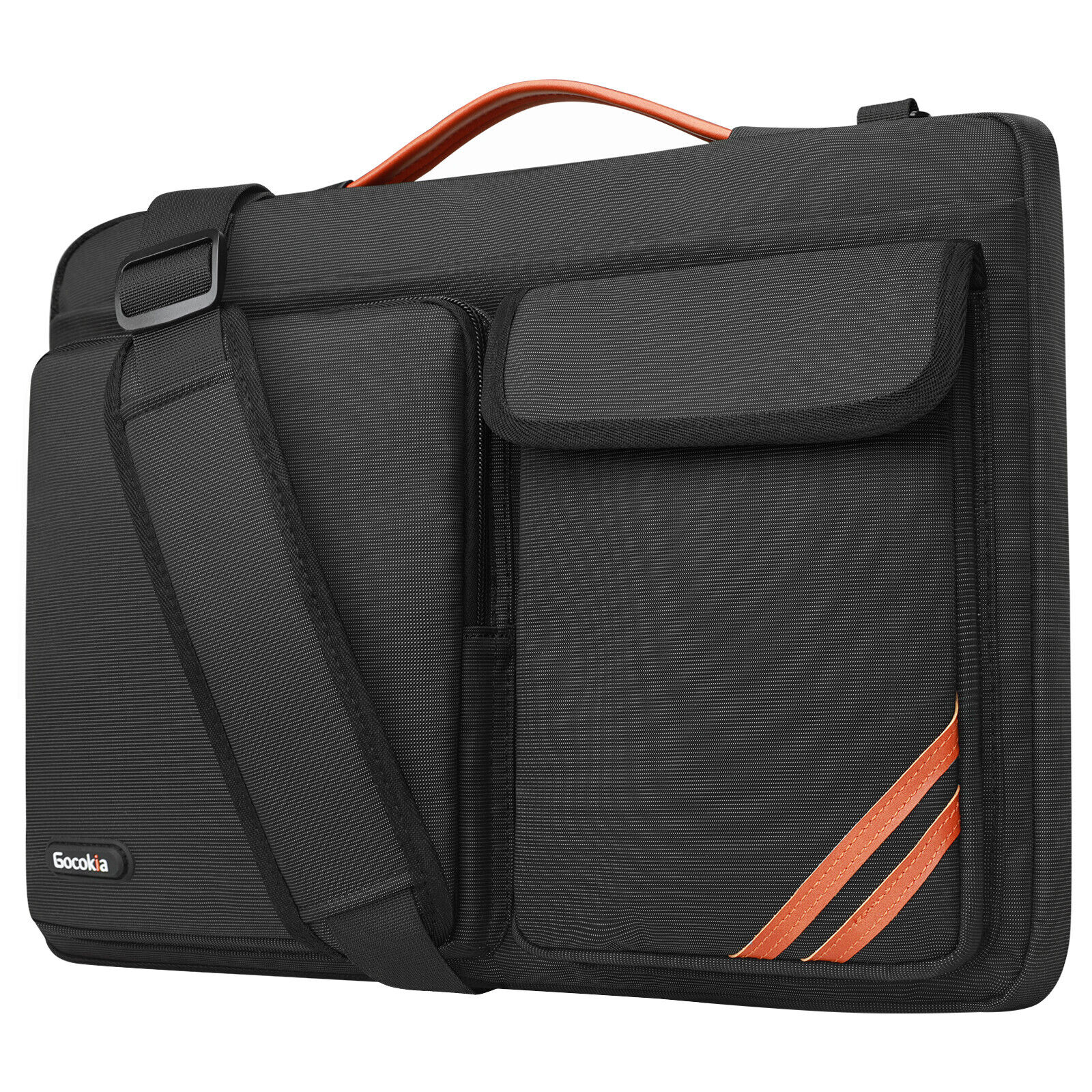 15-inch Laptop Case Briefcase Multi-Pocket Laptop Sleeve Messenger Bag
