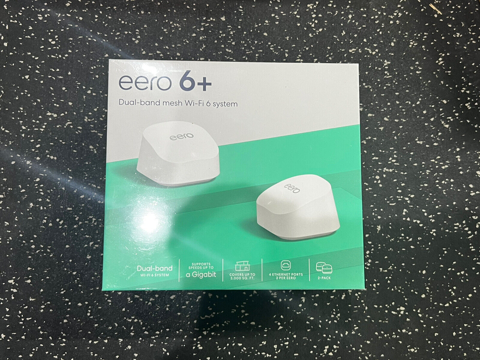 eero 6+ plus 2 pack 2402 Mbps 2 Port 574 Mbps Wireless Router - R010211 Amazon