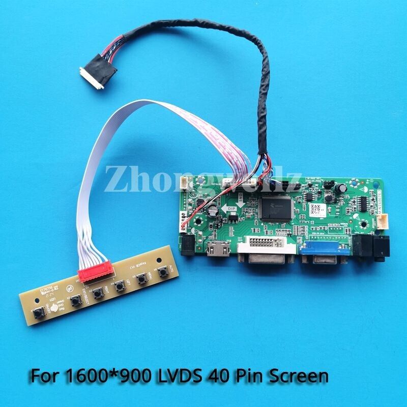 For LP140WD2-TLG1/TLHA 1600x900 HDMI+DVI+VGA LVDS 40-Pin Panel Driver Board Kit
