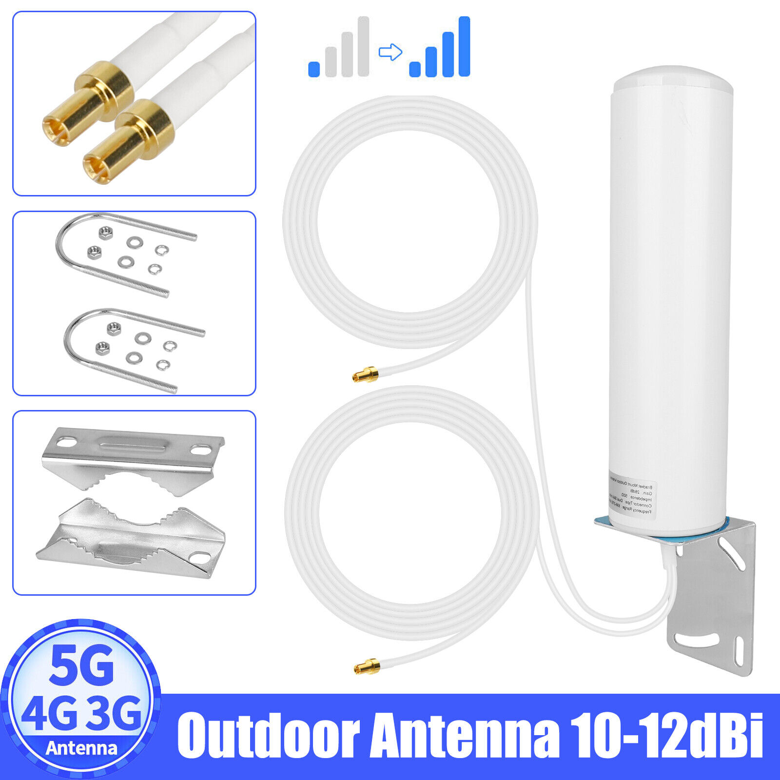 Dual TS9 Antenna for Netgear Nighthawk M1 MR1100 4G LTE Omni Signal Booster