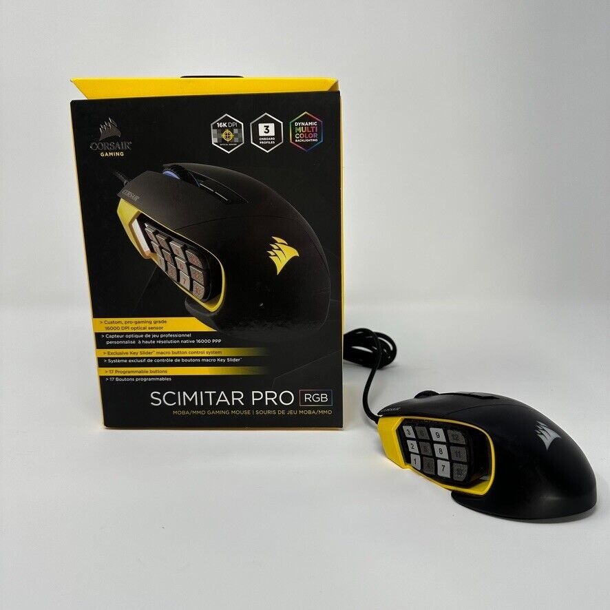 Corsair Scimitar Pro RGB Gaming Mouse - Used, Excellent Performance