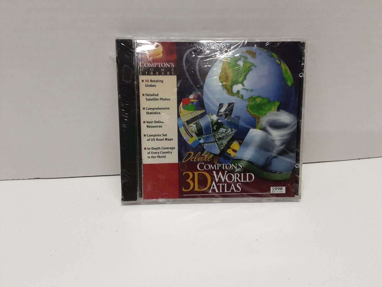 Deluxe Compton's 3D World Atlas - Home Library - Sealed