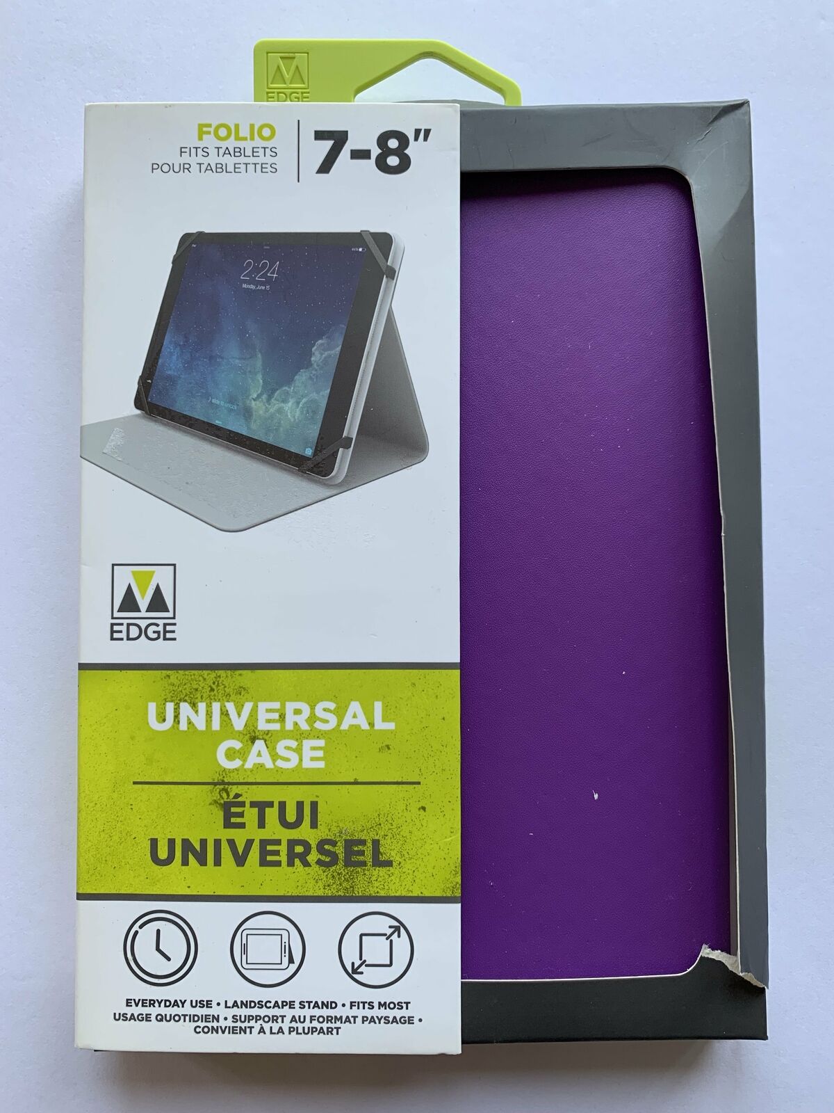 MEdge Universal Case Folio Fits 7-8” Tablets Landscape Stand Multi Fit Apple Sam