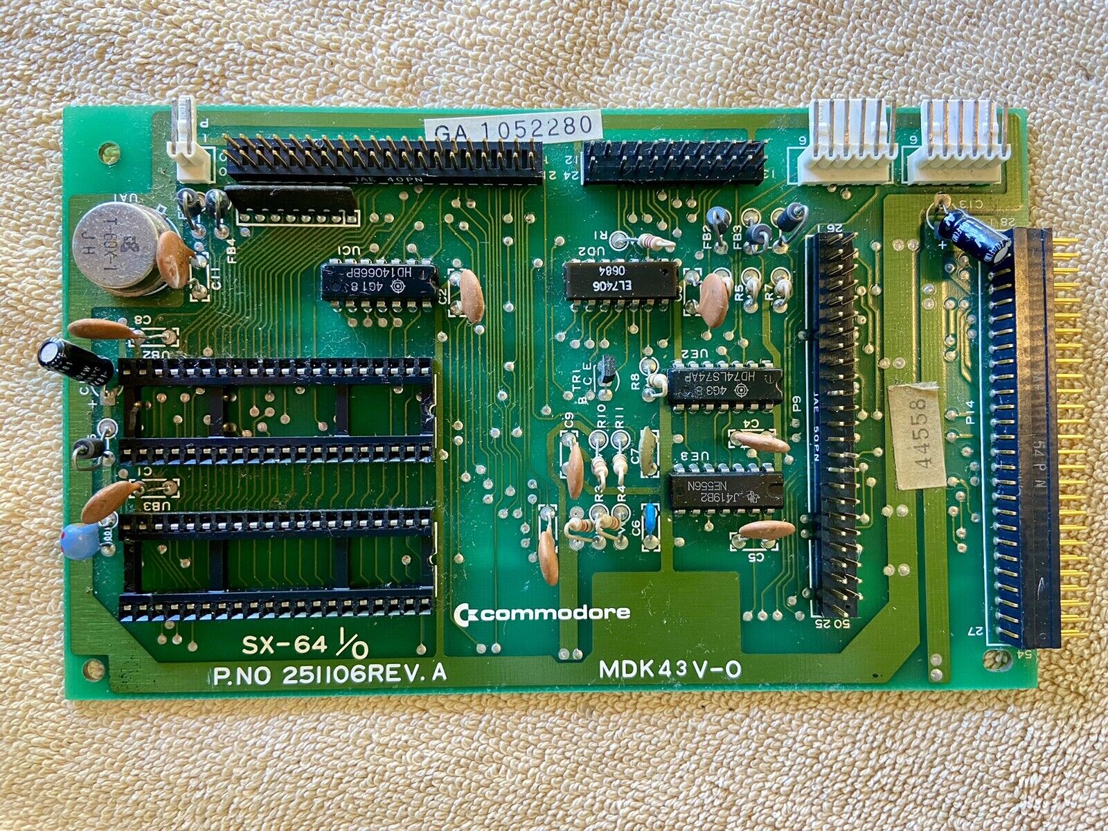 Commodore SX-64 I/O Board - Works - 251106 - SX64 - NO CIA'S