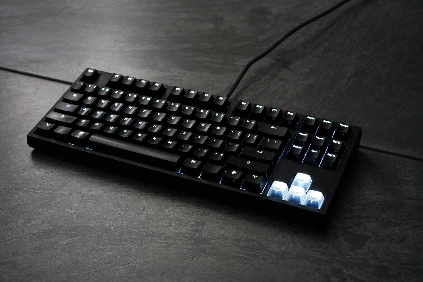 Code WASD V2B 87-Key Illuminated Mechanical Keyboard Cherry MX Blue - Custom USB