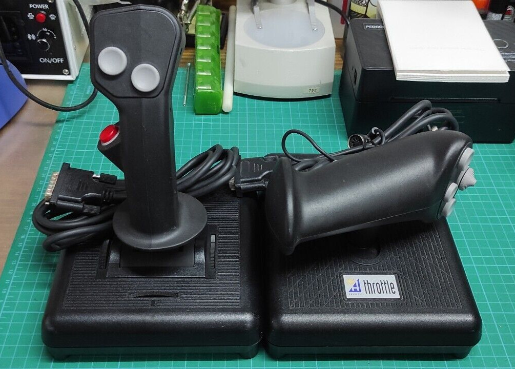 Flightstick F16 PC Gaming Joystick and CH Throttle HOTAS (15 PIN / Game Port)