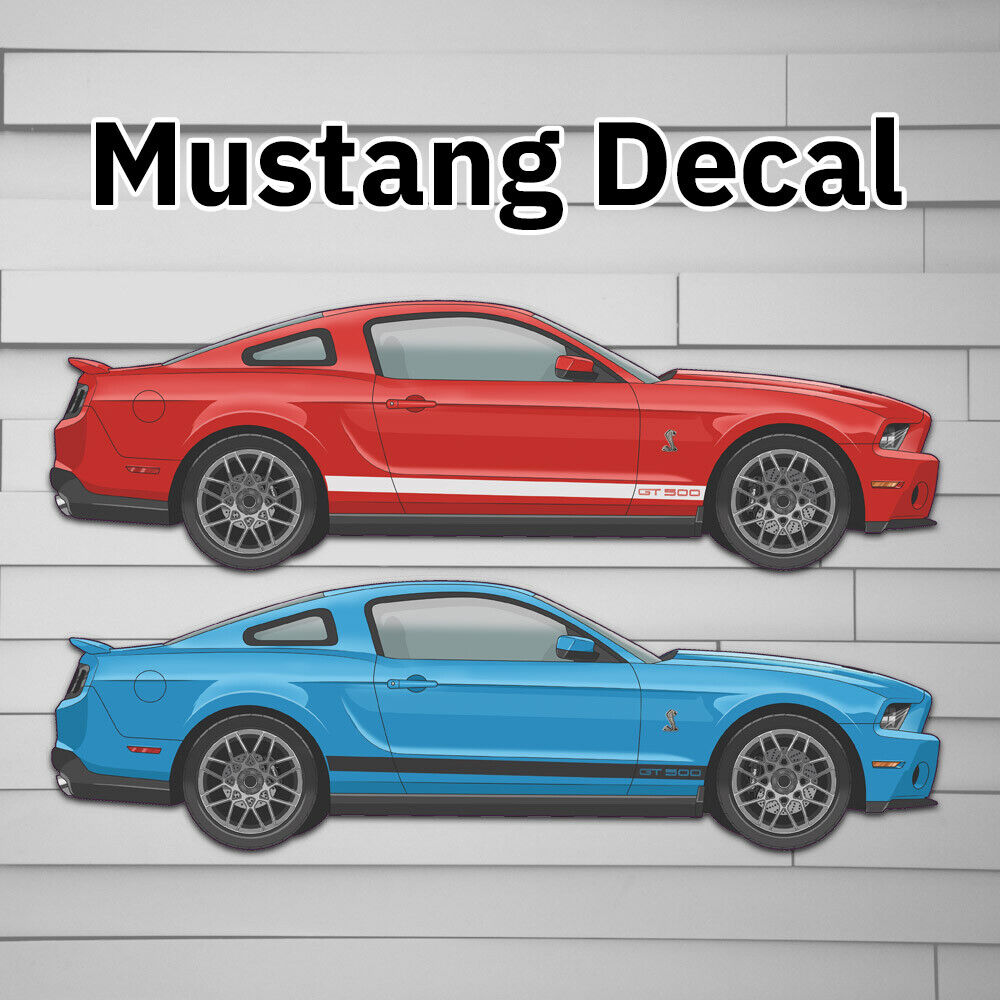 Mustang Vinyl Decal Sticker (vinyl for Car laptop window tumbler water bottle) s