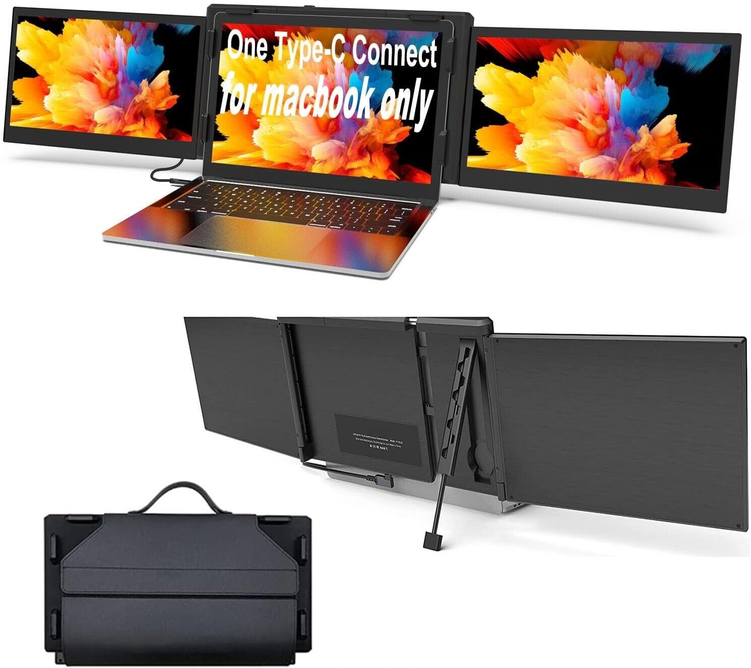 OFIYAA 12''  P2S-M Portable Monitor for Laptop | Triple Screen extender|MacOnly