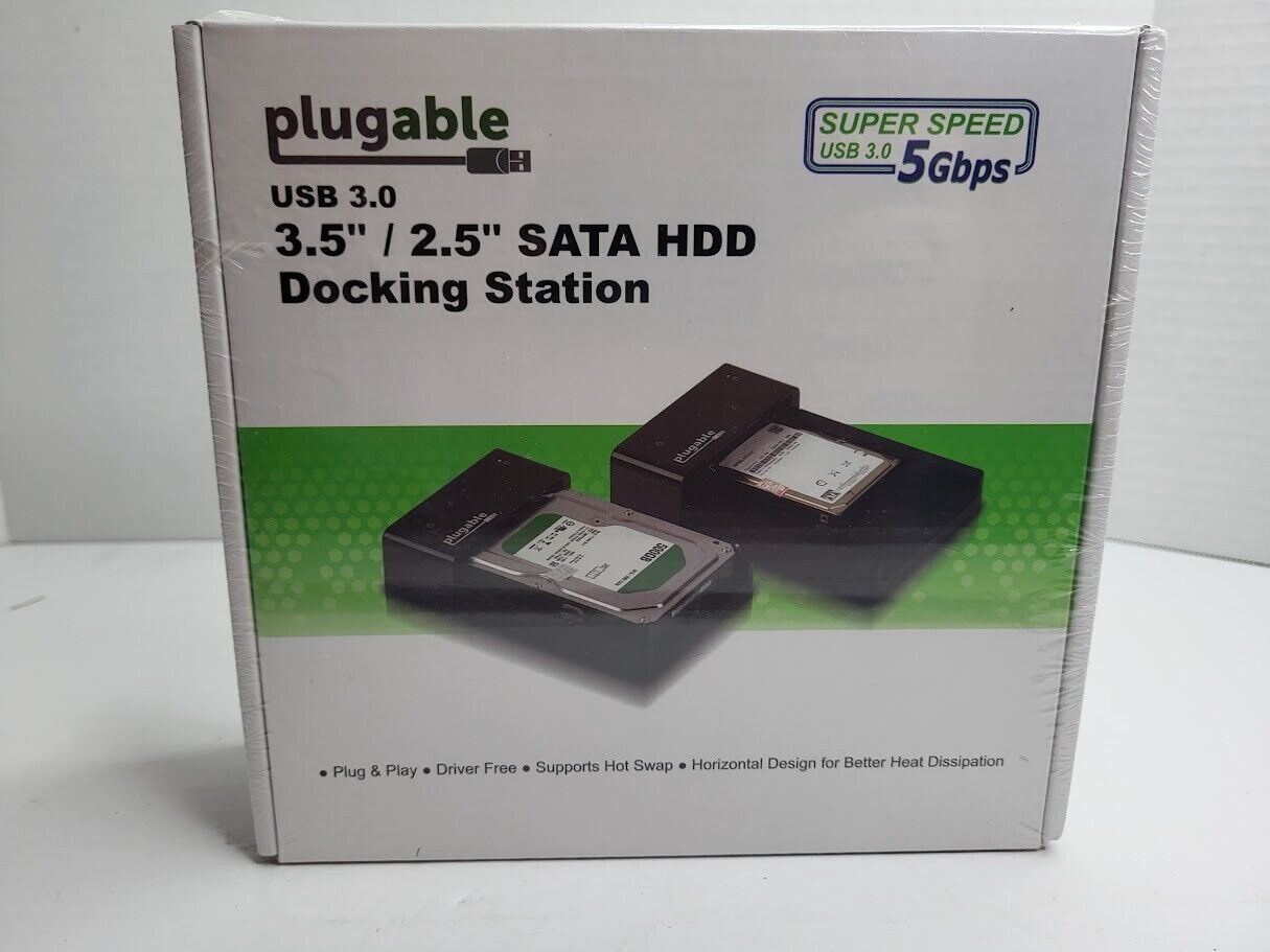 The Plugable USB3-SATA-UASP1 USB 3.0 3.5”/2.5” SATA HDD Docking Station