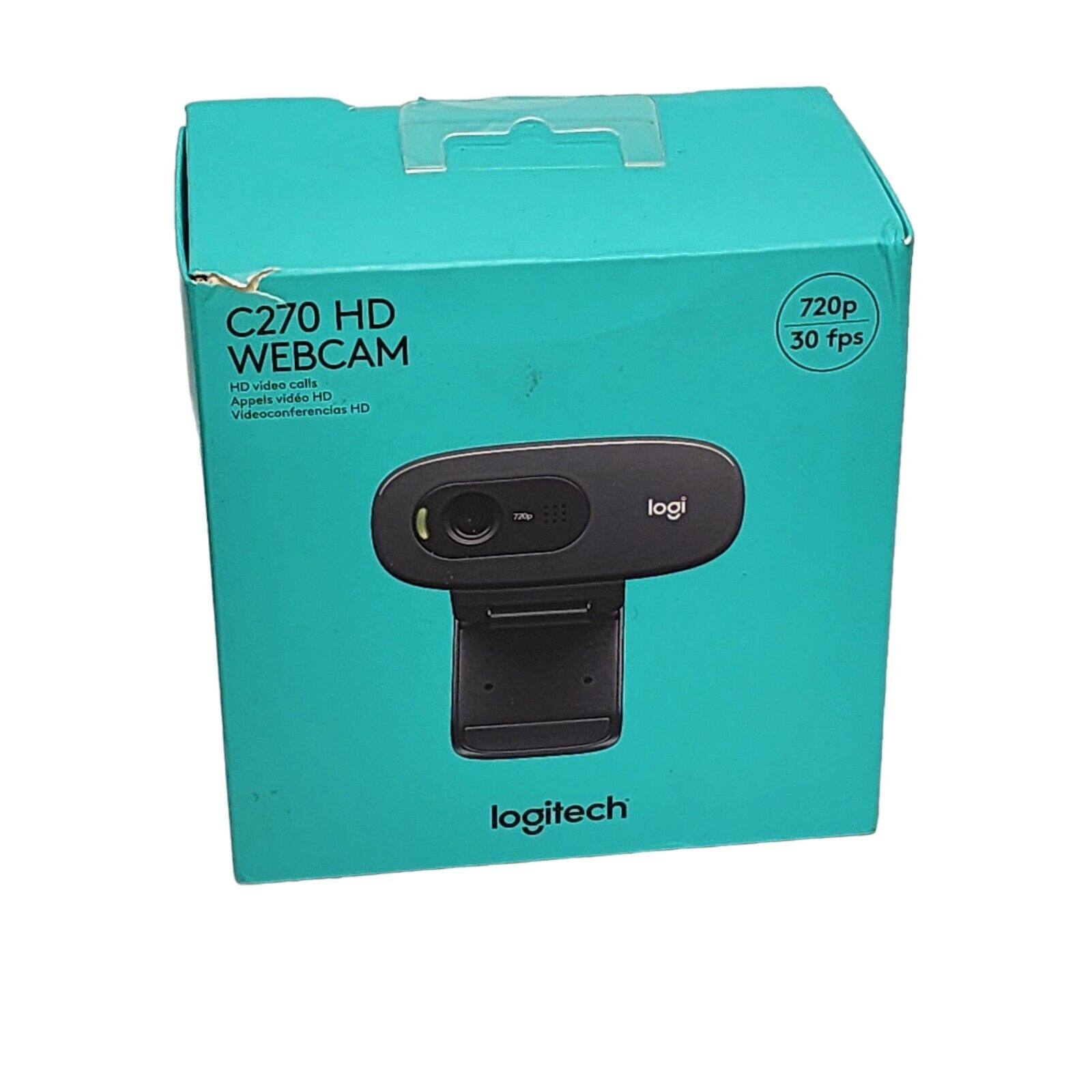 Logitech C270 HD Webcam Video Calls High Definition 720p Built-In Mic BRAND NEW