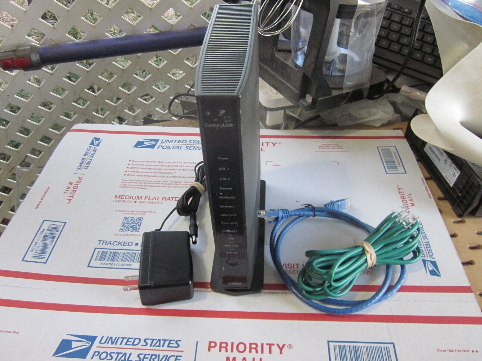 CenturyLink Actiontec C3000A 802.11ac WiFi Modem Router w/ Cables - 