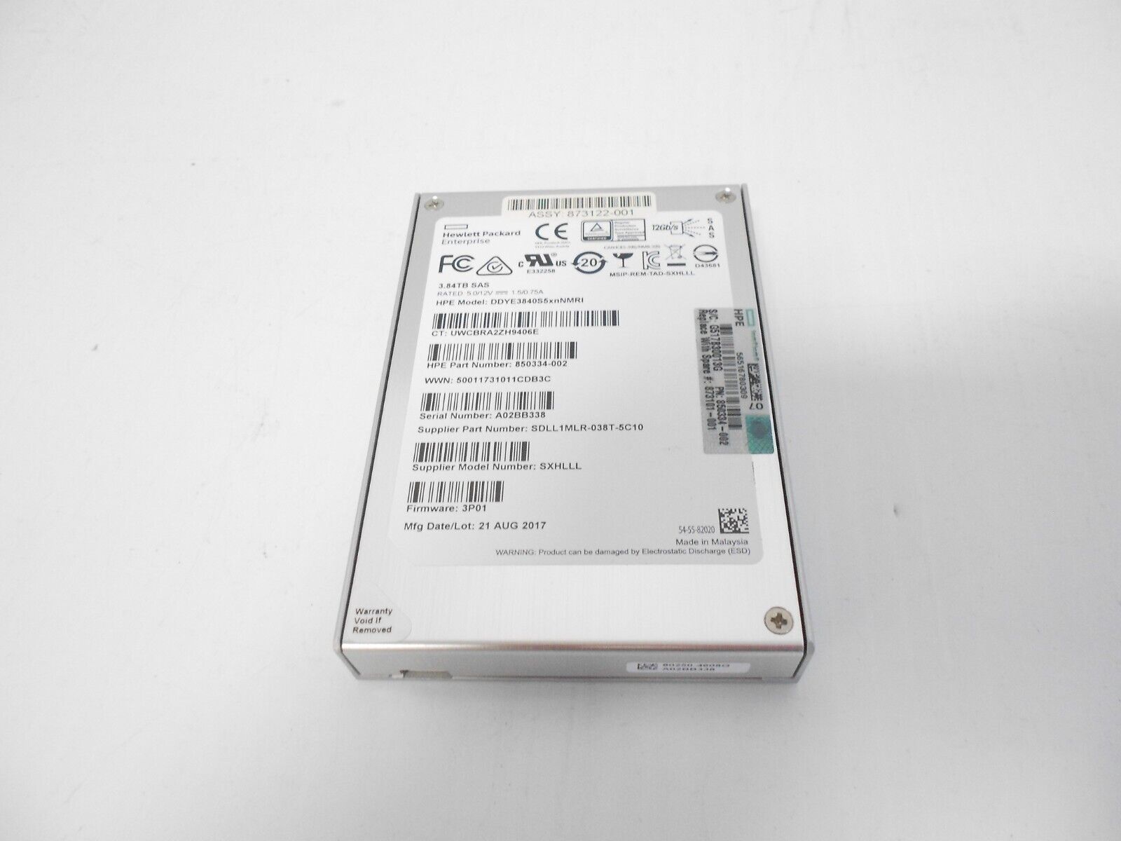 HP SanDisk 3.84TB SSD SAS 2.5