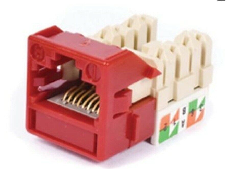 (5) COMMSCOPE UNIPRISE UNJ600-RD OUTLET RED CC0020909/1 *NEW*
