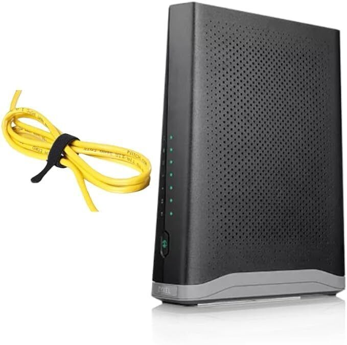 Zyxel C3510XZ WiFi 6 Gigabit Ethernet Gateway Modem/Router Bundle with Ethern...