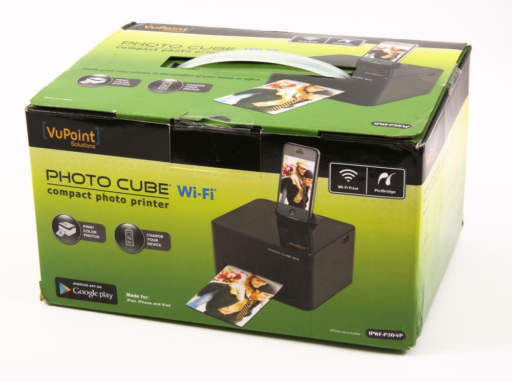 Brand New VuPoint Solutions Photo Cube Wi-Fi Compact Photo Printer