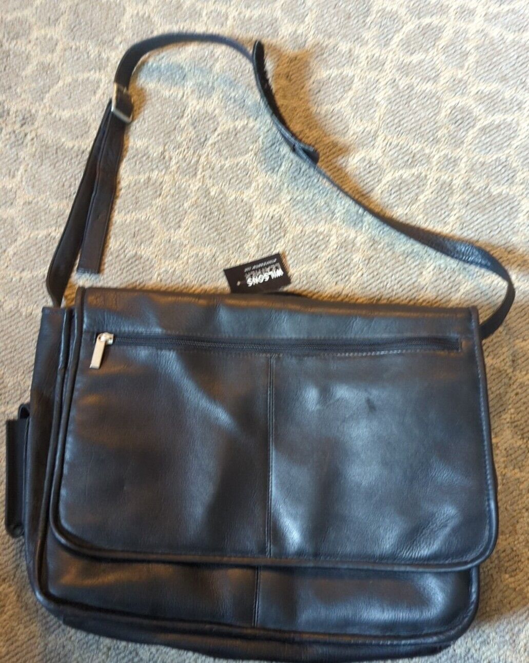 Wilsons Leather Black Computer Bag