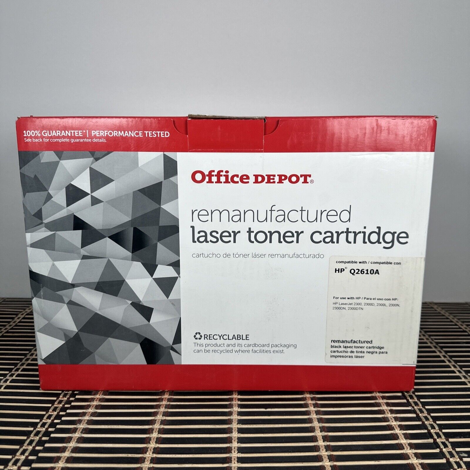 Office Depot Reman Laser Toner Cartridge Compatible with HP Q2610A 10A Non OEM