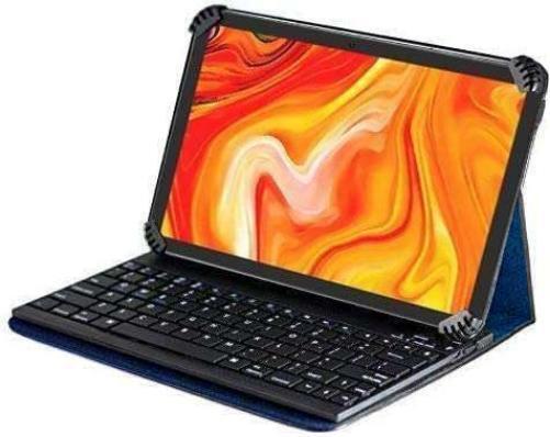 Navitech Blue Rotational Bluetooth Keyboard Case For Vikye 8 Inch Tablet