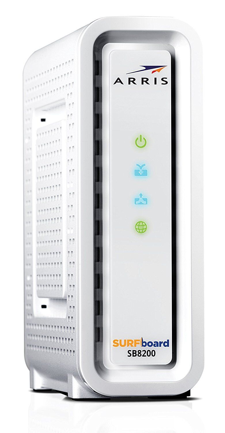 ARRIS SURFboard SB8200 DOCSIS 3.1 white Cable Modem computer Internet gaming