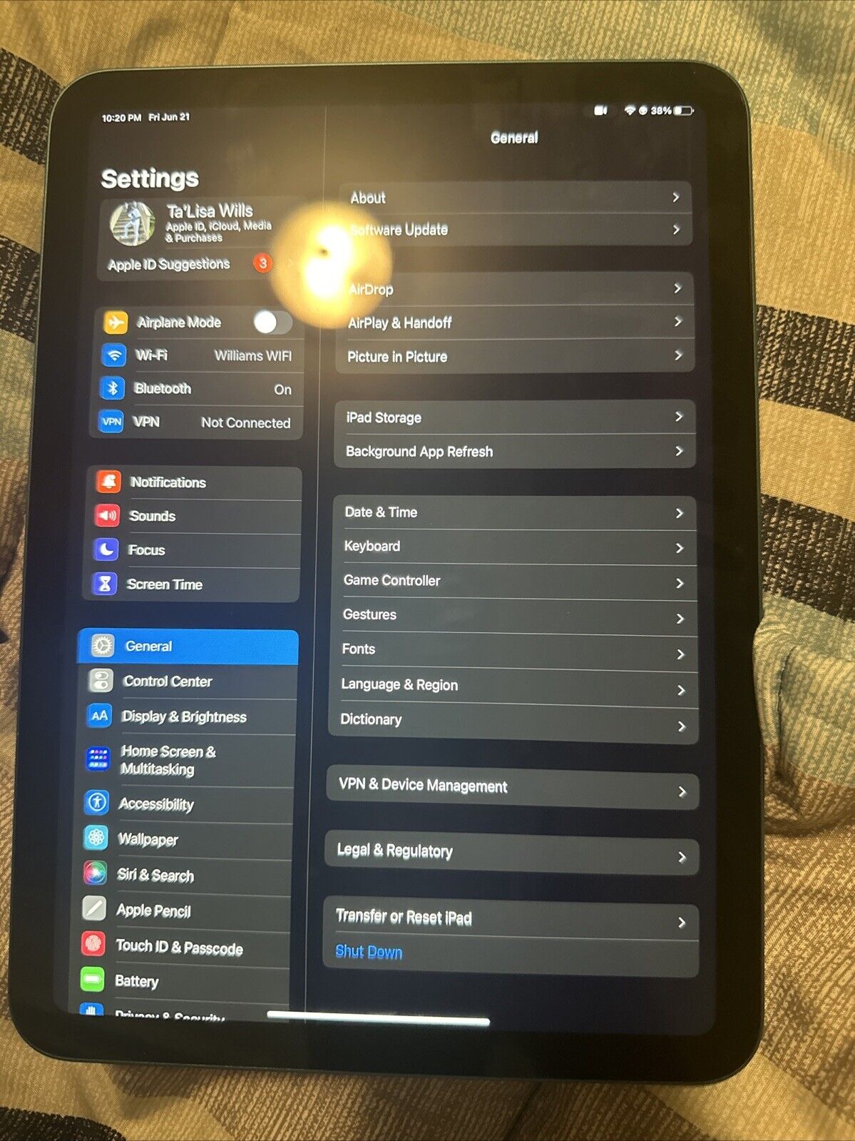 Apple iPad 10th Gen. 64GB, Wi-Fi, 10.9in - Blue