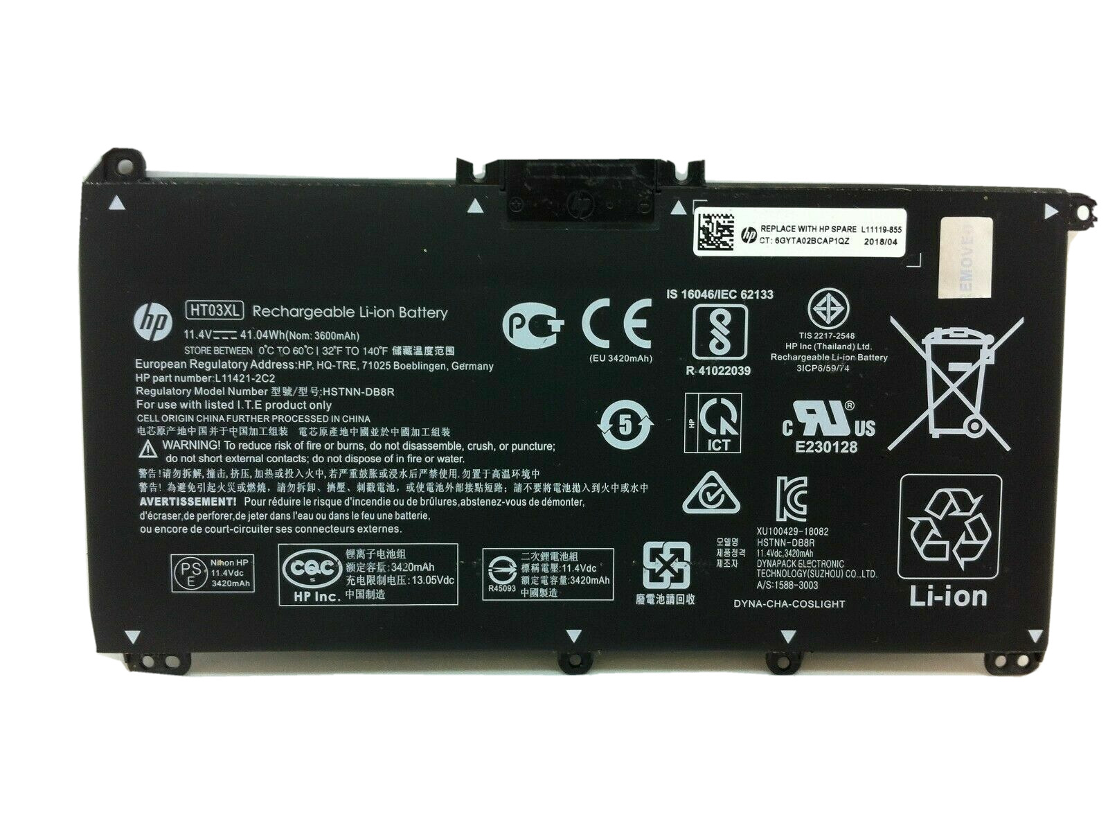Genuine HT03XL Battery for HP Pavilion L11119-855 14-DK 15-DB 15-DW 15-CS 17-BY