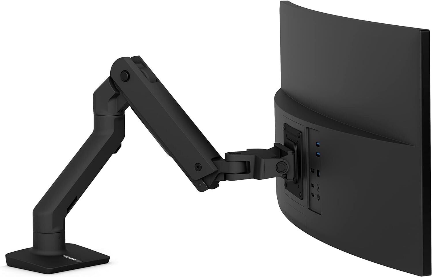 Ergotron HX Premium Heavy Duty Monitor Arm Desk Mount - Matte Black