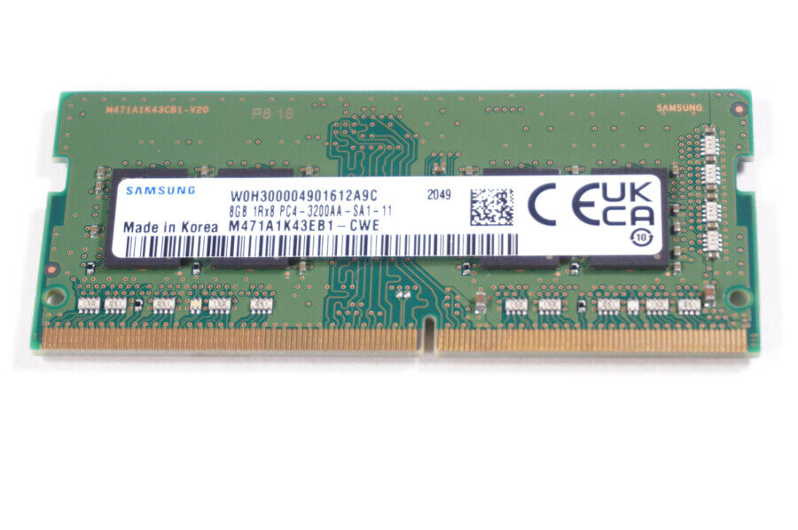 M471A1K43EB1-CWE Samsung 8GB PC4-3200AA 3200Mhz DDR4 SO-DIMM Memory