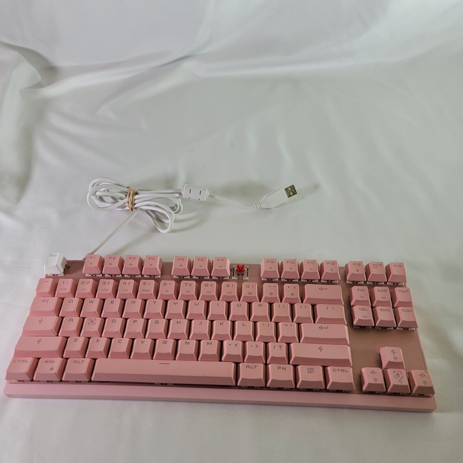 Motospeed K82 Professional Gaming Keyboard RGB Color Backlight, Pink- No F8 Key