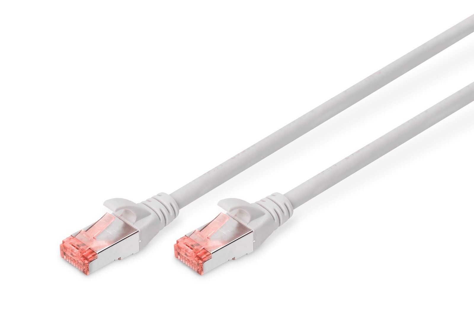 DIGITUS LAN Kabel Cat 6 - 2m - RJ45 Netzwerkkabel - S/FTP Geschirmt - Kompatibel
