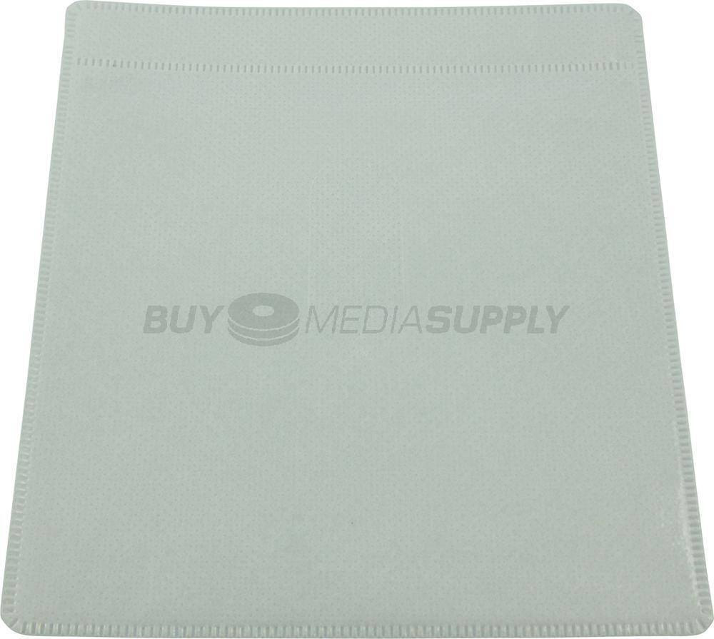 Non woven White Plastic Sleeve CD/DVD Double-sided Lot