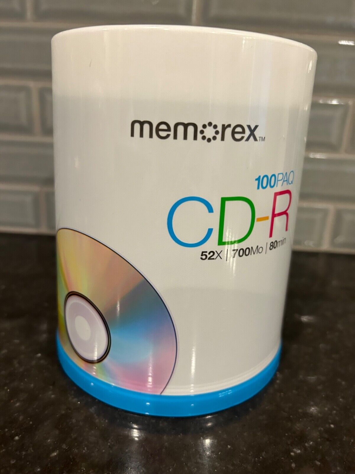 NEW Memorex CD-R Digital Media 52X 700mb 80Min 100 Pack Factory Sealed