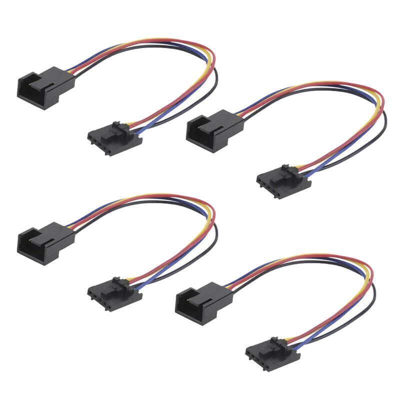 4 Pack 5Pin to 4Pin Standard PC Fan Adapter for Dell