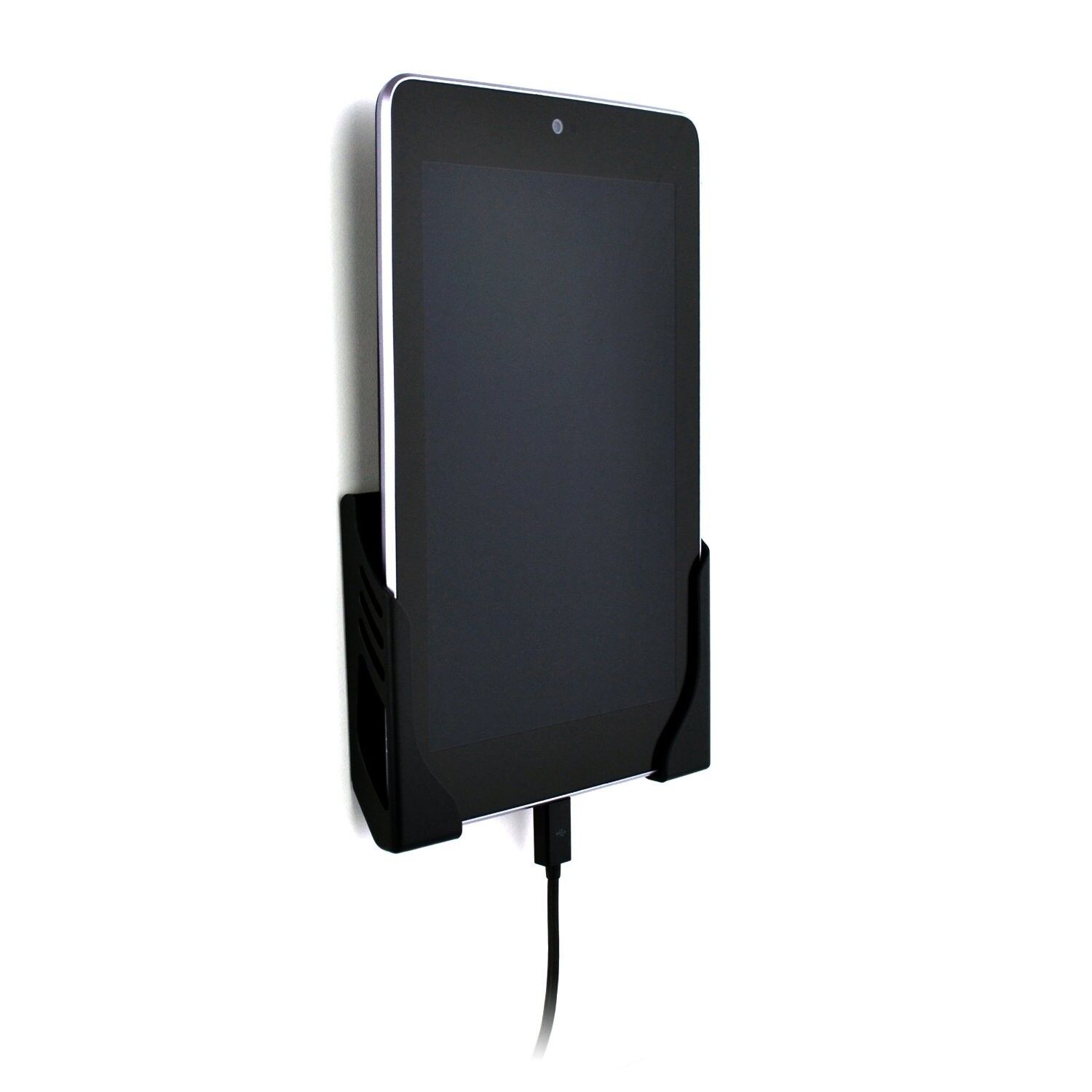 Koala Tablet Wall Mount Dock (Screw-in) by Dockem; for iPads, Androids (Black)
