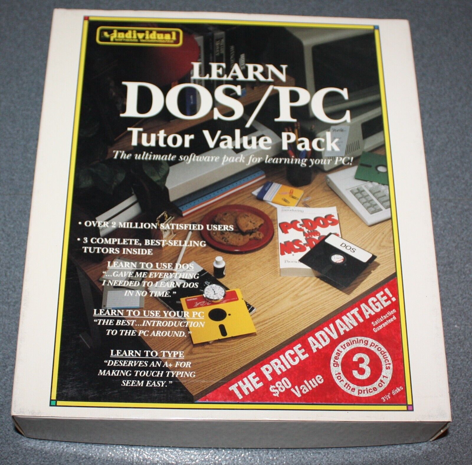 Learn DOS/PC Tutor Value Pack - Covers all DOS Versions Thru 6 - Box Set