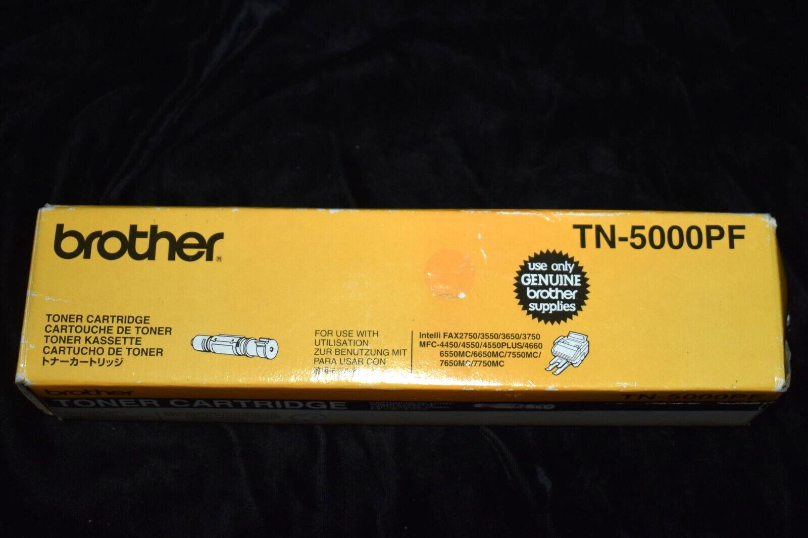 Genuine Brother TN-5000PF Toner Cartridge Black Unused Open Box