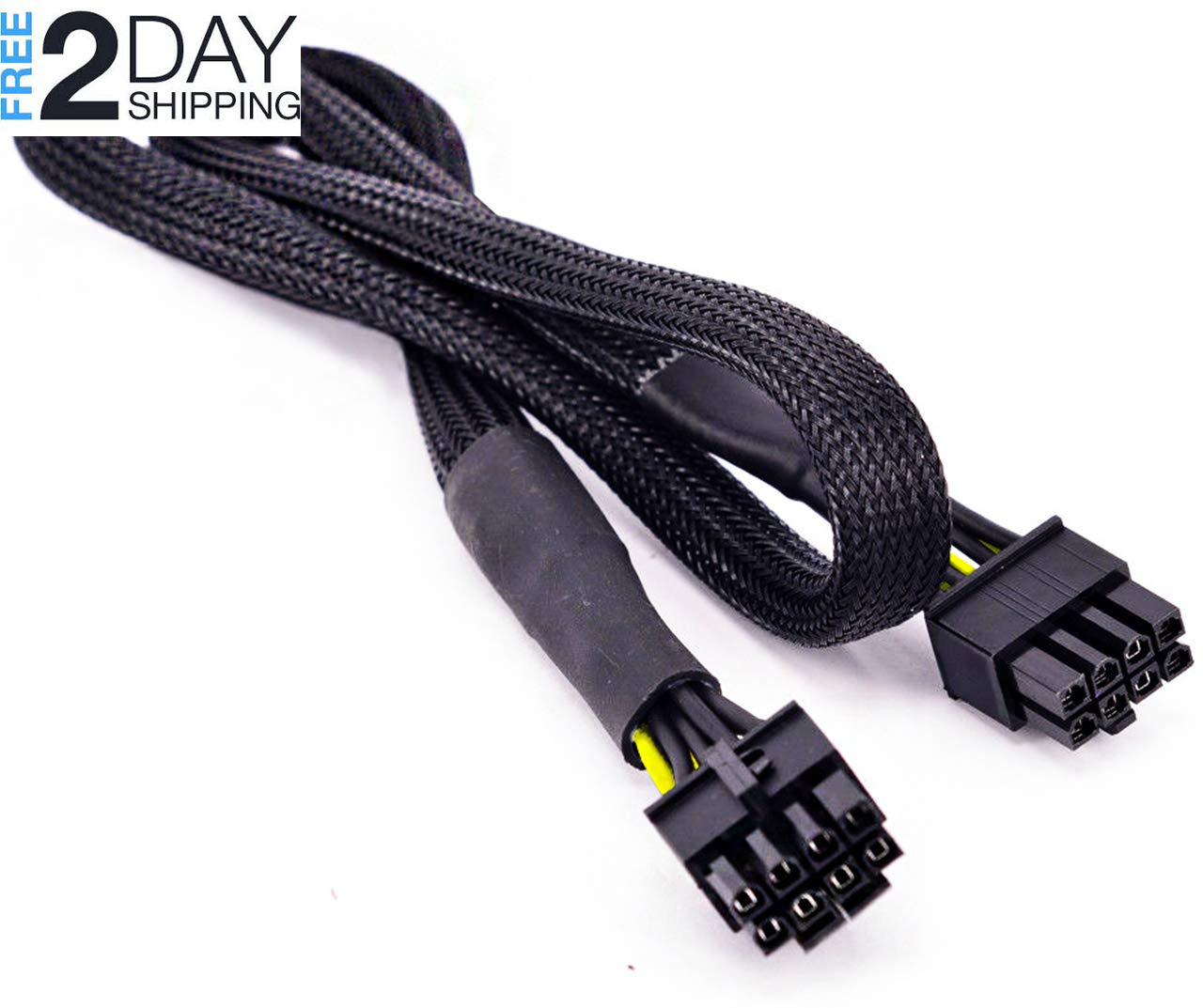 CPU 8 Pin Male to CPU 8(4+4) Pin Male EPS-12V Motherboard Power Adapter Cable fo
