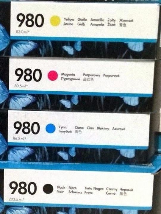 10 Sets Virgin EMPTY and USED Genuine HP 980 Ink Cartridges EMPTIES