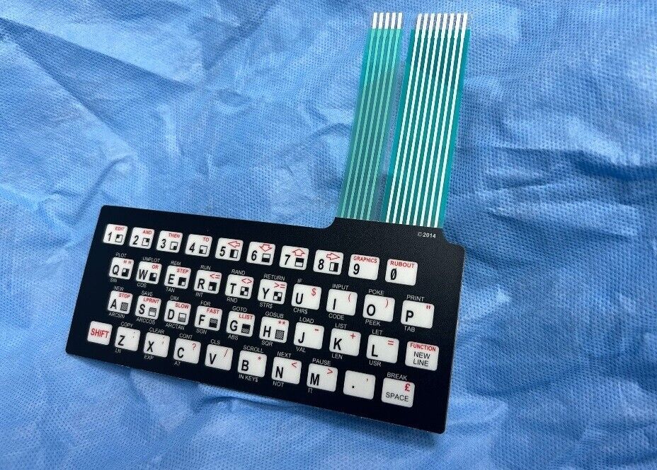 Sinclair ZX81 / Timex 1000 - Keyboard Membrane Replacement
