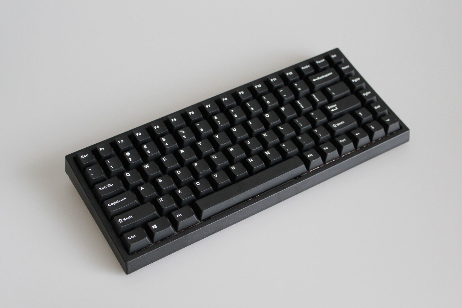 Custom 75% Wired Mechanical Keyboard--Sleek, All Black **NEW**