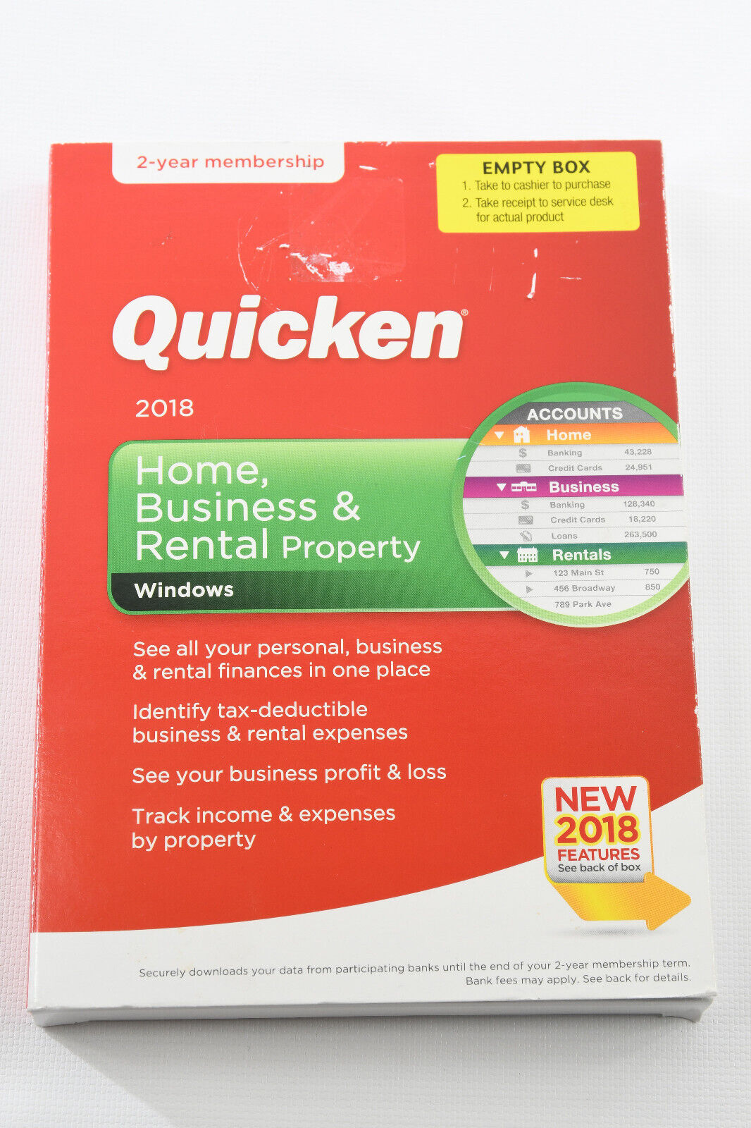 Quicken Home & Business & Business & Rental Property (Windows) 2018