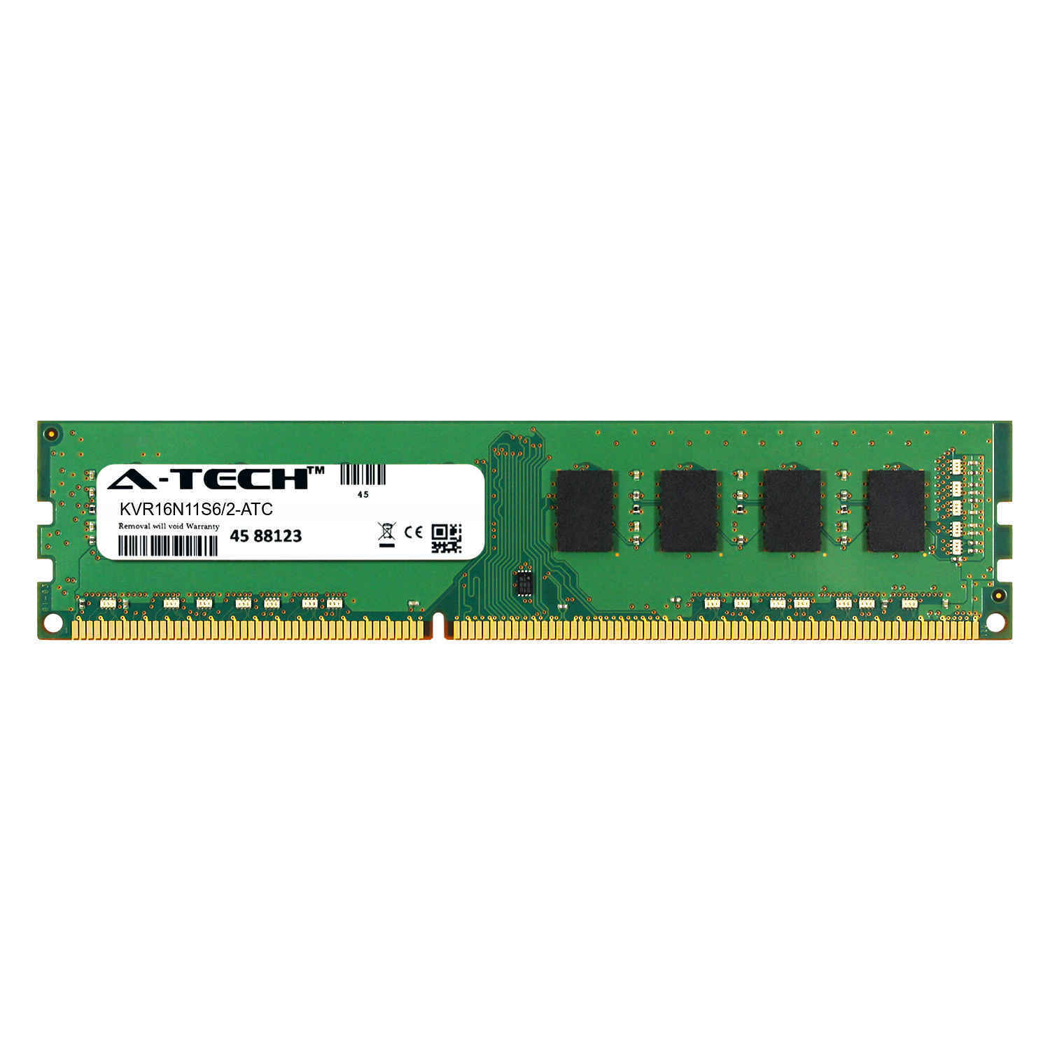 2GB DDR3 PC3-12800 1600MHz DIMM (Kingston KVR16N11S6/2 Equivalent) Memory RAM