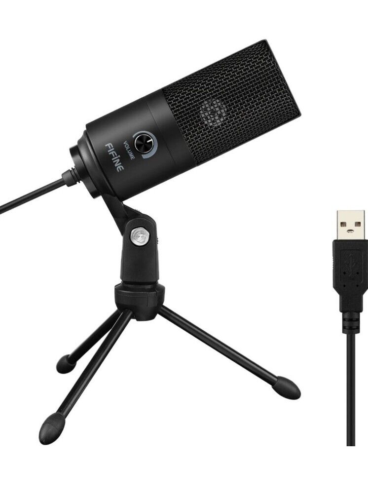 FIFINE USB Microphone, Metal Condenser Recording Microphone for Laptop MAC or...