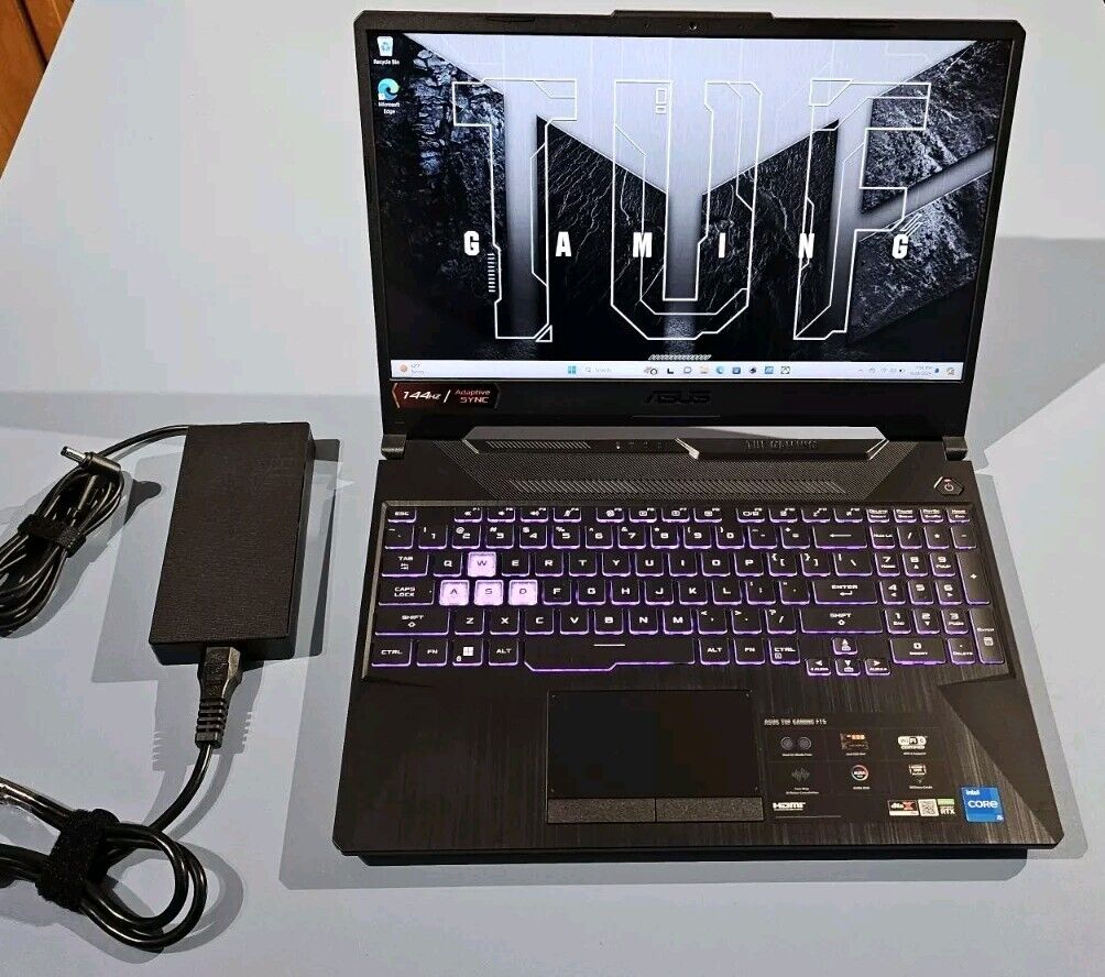 ASUS TUF F15 FX506HC 15.6'' Laptop —512 SSD, i5-11400H 16GB RAM, RTX 3050, 144Hz