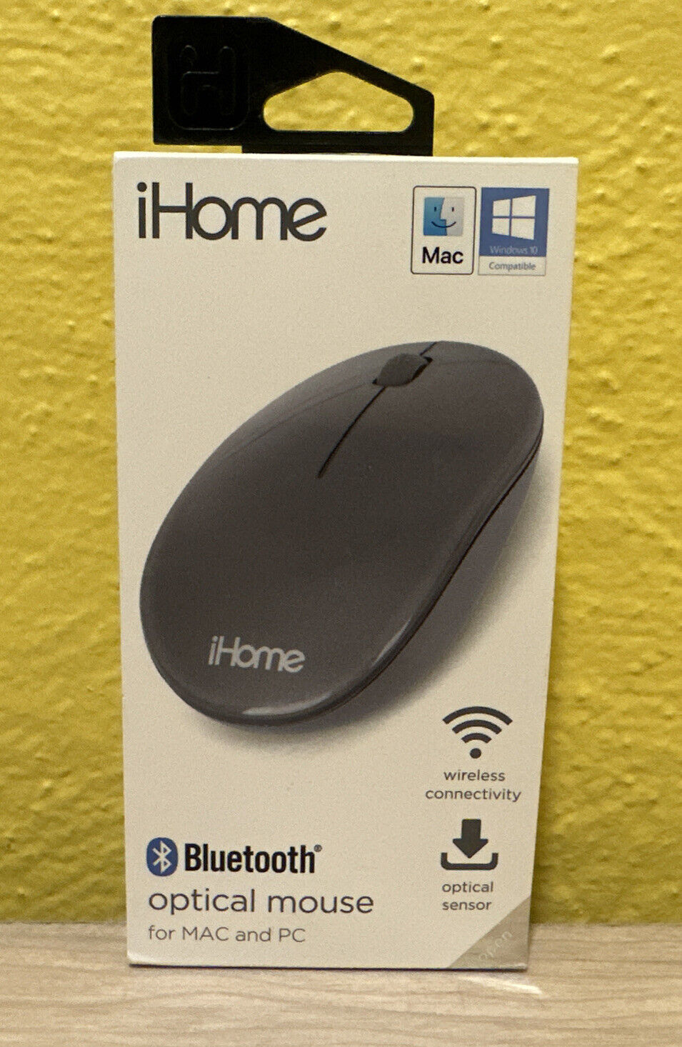 iHome BLUETOOTH Wireless Optical MOUSE - USE MAC & PC Dark Gray New Open Box
