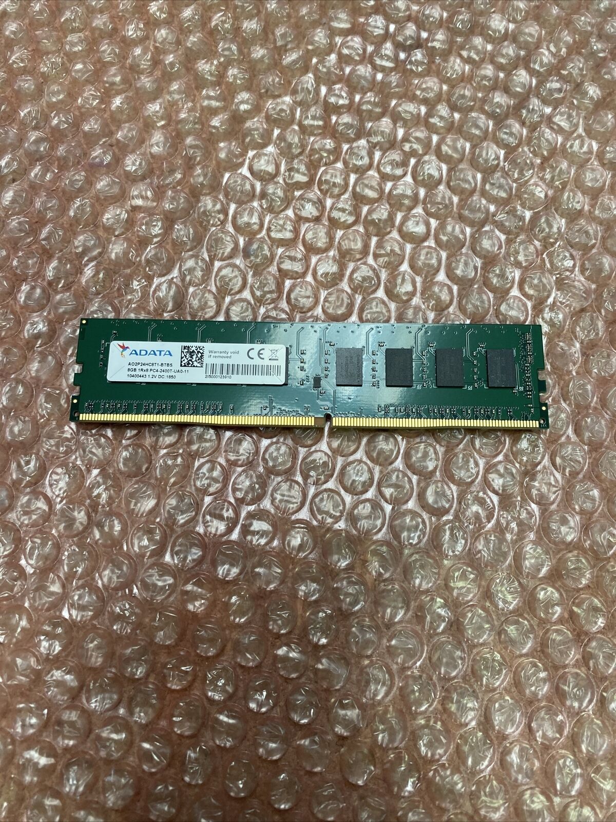 AO2P24HC8T1-BTBS ADATA 8GB PC4-19200 DDR4-2400MHz 288-Pin DIMM 1RX8 1.2V Memory