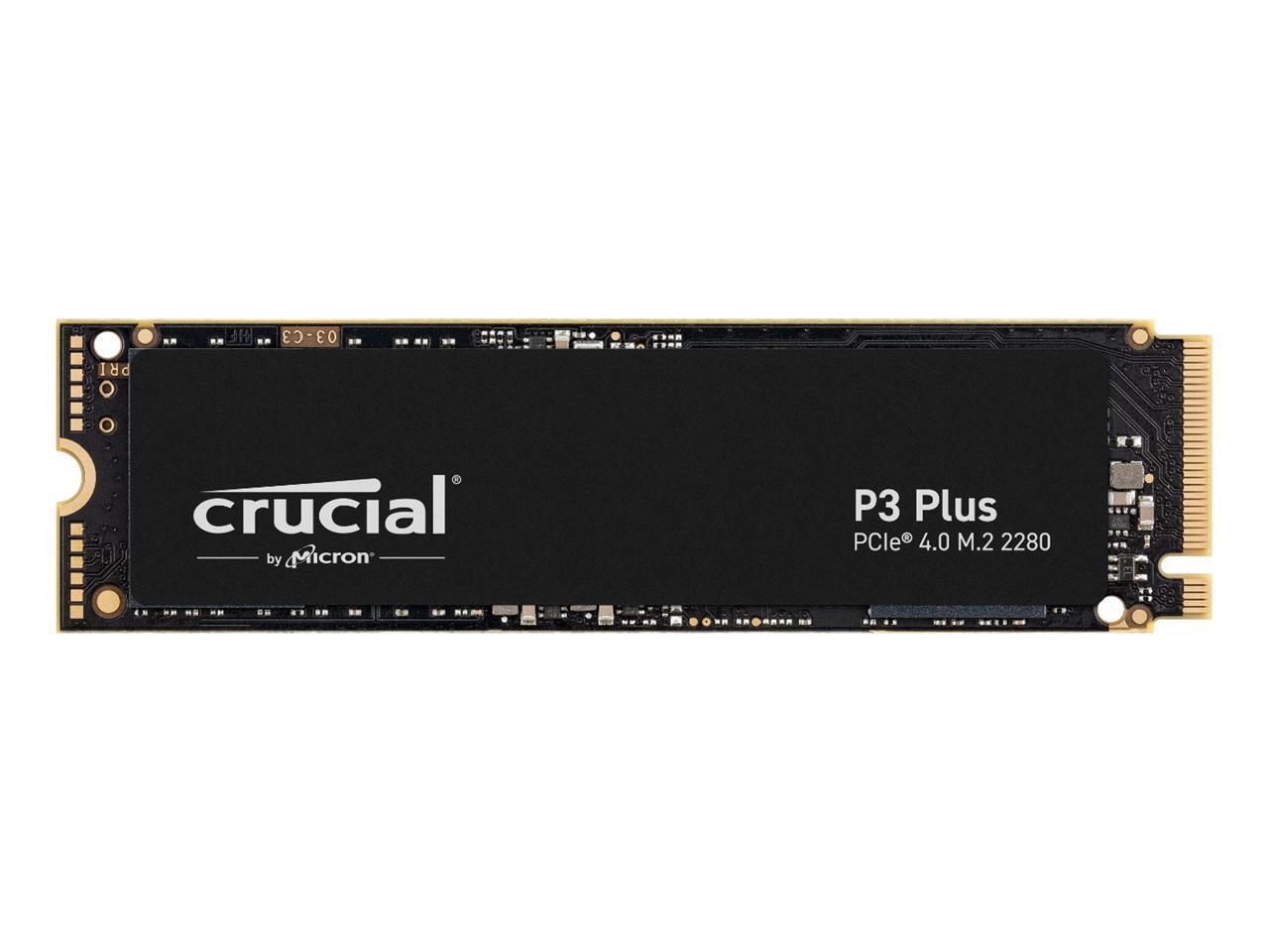 Crucial P3 Plus 2TB PCIe 4.0 3D NAND NVMe M.2 SSD, up to 5000MB/s - CT2000P3PSSD