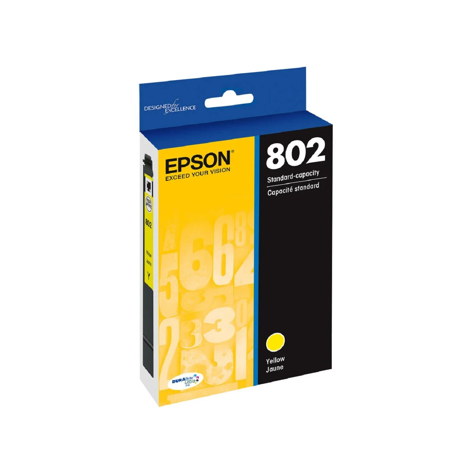 Genuine Epson 802 Yellow DURABrite Ink WF4734 WF4720 WF4730 WF4740 EXP 07/2023