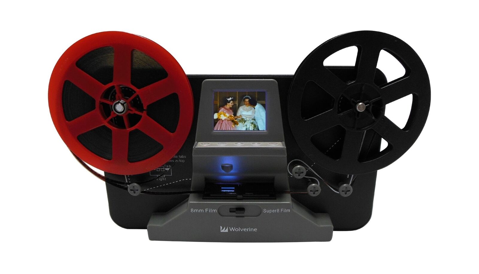 Wolverine 8mm and Super 8 Film Reel Converter Scanner to Convert Film into Di...