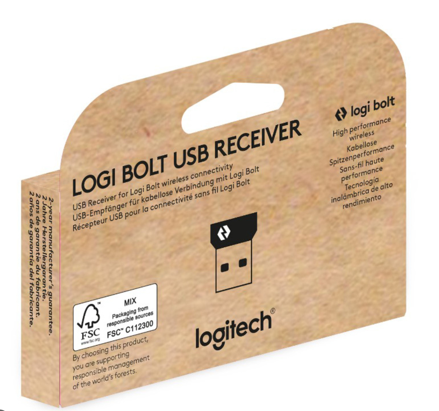 Logitech Logi Bolt USB Wireless Receiver Dongle for Multi Device Use New In Box